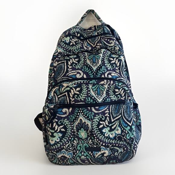 Vera Bradley Backpack - Essential Large Expandable - Blue Island Medallion main image 5